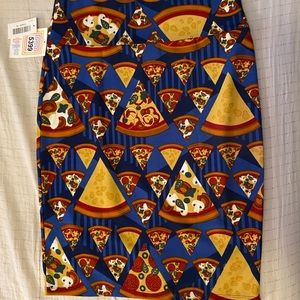 Lularoe pizza skirt, never worn, speaks for itself!